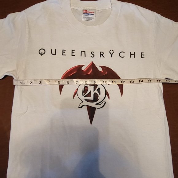 Vintage Queensryche 2000 Tour "Q2K" Concert T-Shirt White Men's Small - Picture 4 of 6